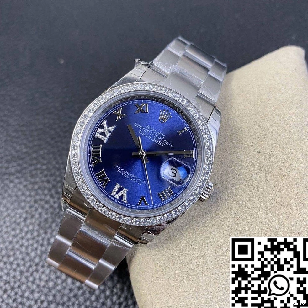 Diamond Bezel M126284RBR Factory Rolex Datejust EW 1111